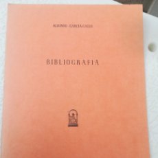 Libros de segunda mano: BIBLIOGRAFÍA ALFONSO GARCÍA GALLO ESTUDIOS JURÍDICOS 1976. Lote 201655291