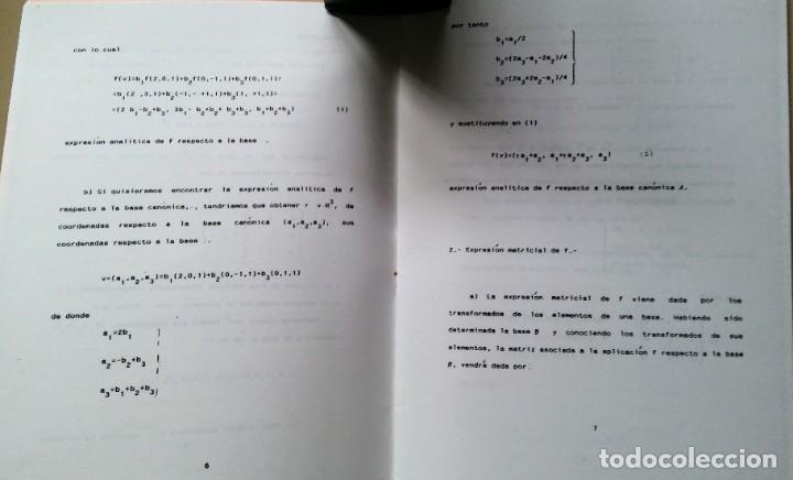 Libros de segunda mano: LIBRO DE EJERCICIOS DE ALGEBRA LINEAL - Foto 3