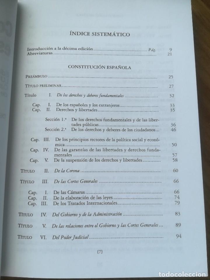 Libros de segunda mano: CONSTITUCION ESPA&Ntilde;OLA -TECNOS 2010 - - Foto 4