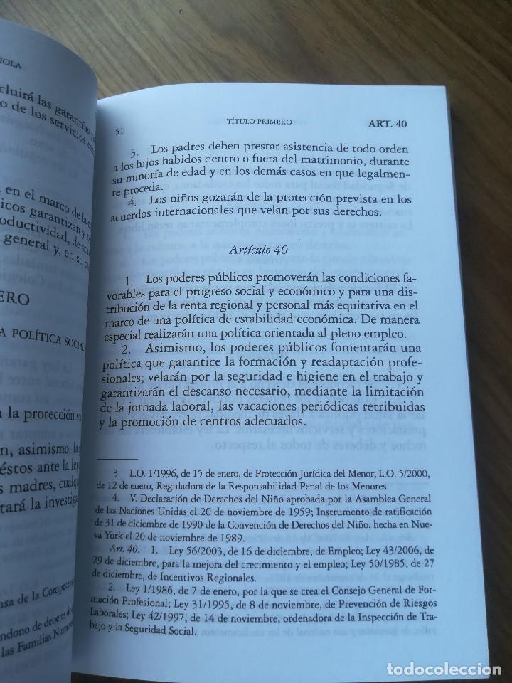 Libros de segunda mano: CONSTITUCION ESPA&Ntilde;OLA -TECNOS 2010 - - Foto 6