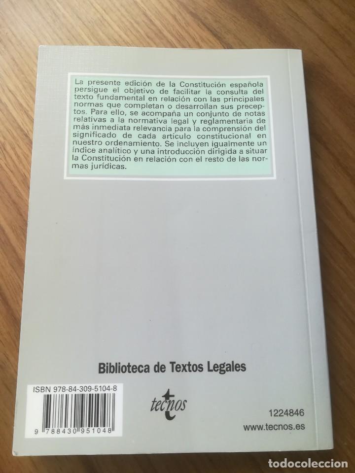 Libros de segunda mano: CONSTITUCION ESPA&Ntilde;OLA -TECNOS 2010 - - Foto 9