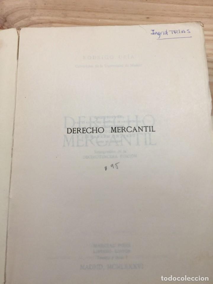 Libros de segunda mano: Derecho mercantil - Rodrigo Uria - Foto 2