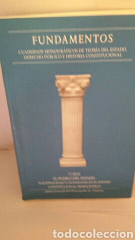 Libros de segunda mano: Fundamentos, Num. 7: Cuadernos Monogr&aacute;ficos - Foto 1