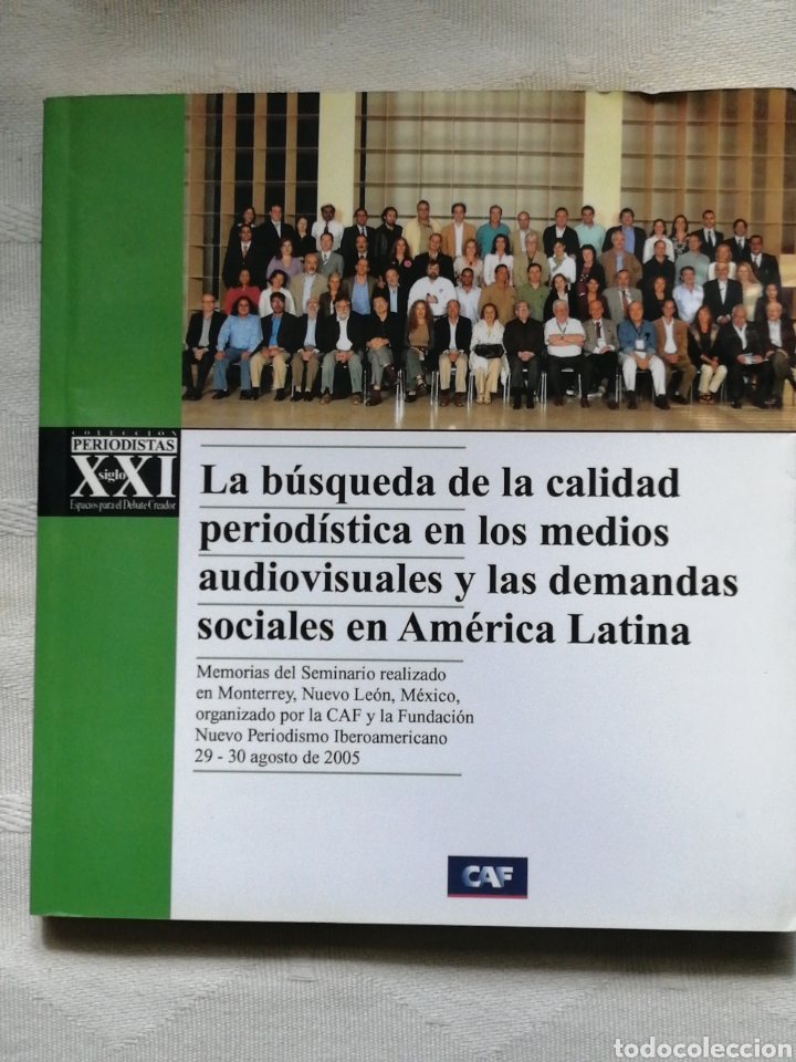 Livres d'occasion: La b&uacute;squeda de la calidad period&iacute;stica en los medios audiovisuales y las demandas sociales