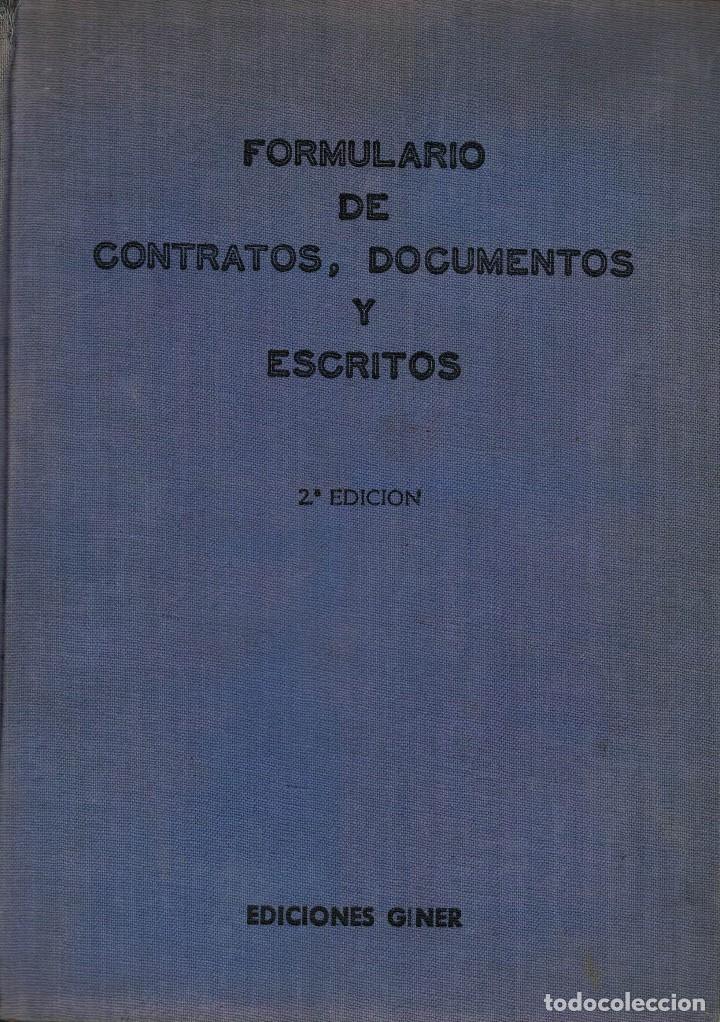 Libros de segunda mano: Formulario de Contratos, Documentos y Escritos / Ediciones Giner - Foto 1