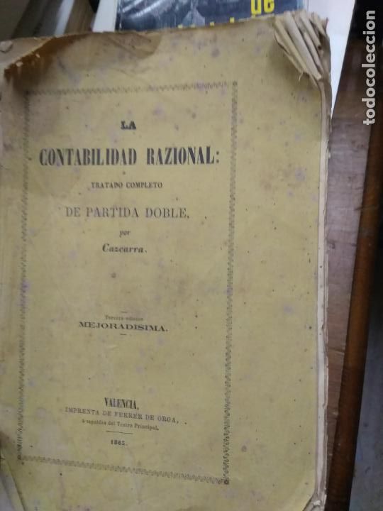 Gebrauchte B&uuml;cher: La contabilidad razional: tratado completo de partida doble, Cazcarra. L.36-411