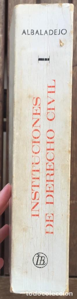 Libros de segunda mano: INSTITUCIONES DE DERECHO CIVIL - Foto 2