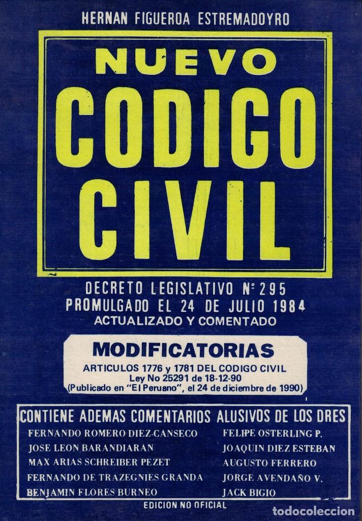 Libri di seconda mano: Nuevo C&oacute;digo Civil / Hern&aacute;n Figueroa Estremadoyro