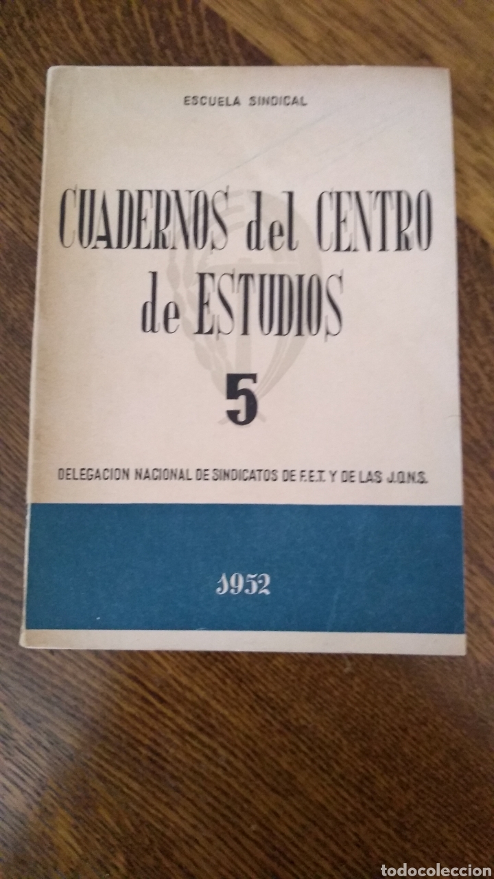 Libros de segunda mano: Cuadernos del centro de estudios 5, Escuela sindical 1952 - VVAA