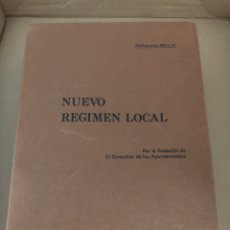Libros de segunda mano: NUEVO REGIMEN LOCAL - ABELLA - AYUNTAMIENTOS Y JUZGADOS - 1985. Lote 207363473