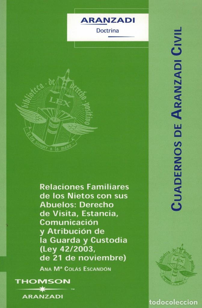 Libri di seconda mano: Relaciones Familiares de los Nietos con sus Abuelos: Derecho de Visita, ... Guarda y Custodia
