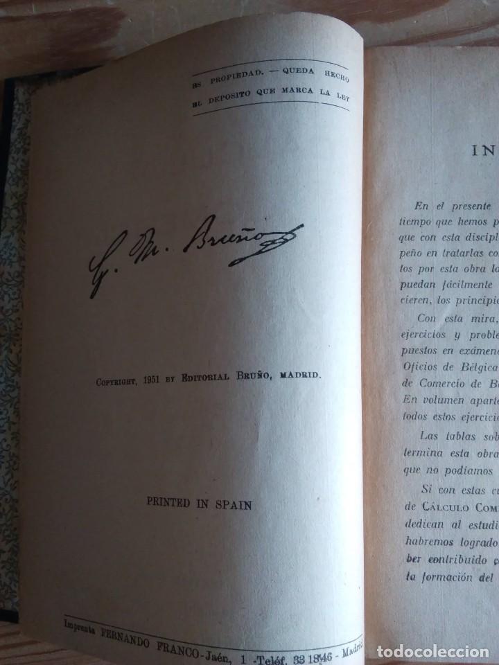 Libros de segunda mano: C&Aacute;LCULO COMERCIAL. 1951 - Foto 3