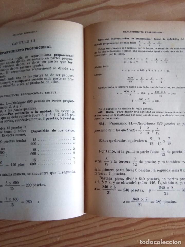 Libros de segunda mano: C&Aacute;LCULO COMERCIAL. 1951 - Foto 4
