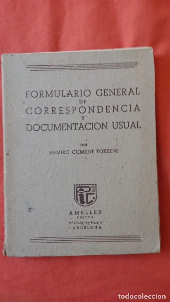 Libros de segunda mano: FORMULARIO DE CORRESPONDENCIA - - Foto 1