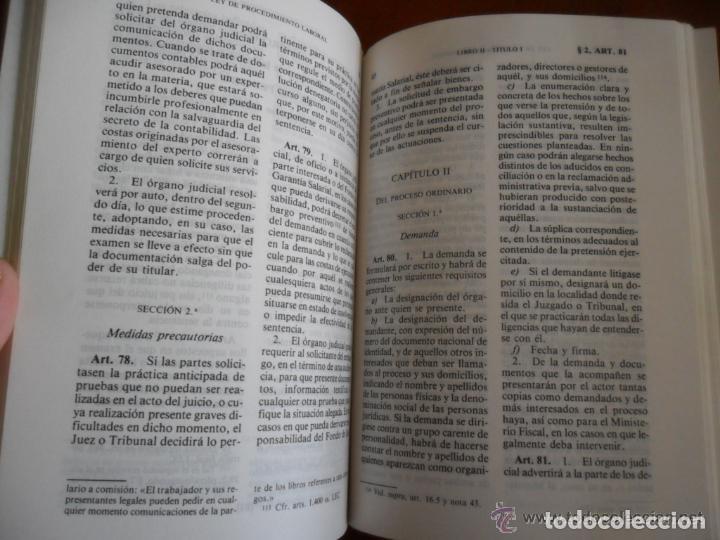 Libros de segunda mano: LEY DE PROCEDIMIENTO LABORAL - 1990 - Foto 2