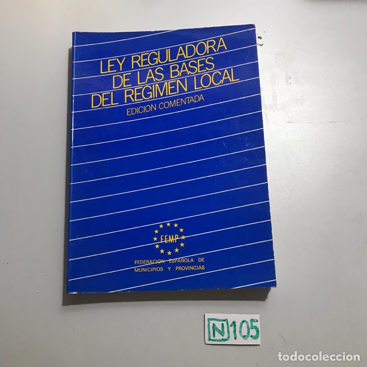 Libros de segunda mano: Ley Reguladora De Las Bases Del R&eacute;gimen Local - Foto 1