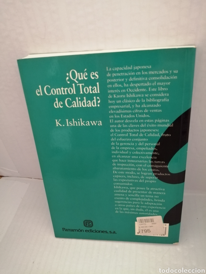 Libros de segunda mano: Qu&eacute; es el control total de calidad? de Kaoru Ishikawa. - Foto 2