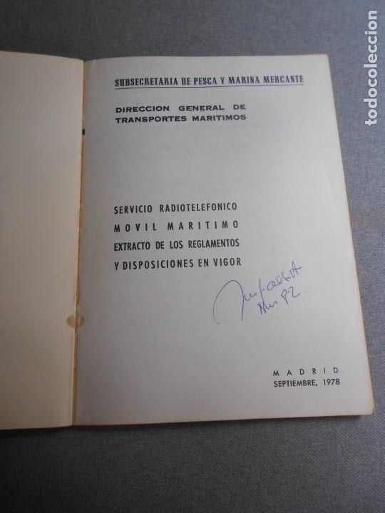 Libros de segunda mano: SERVICIO RADIOTELEFONICO MOVIL MARITIMO - Foto 2
