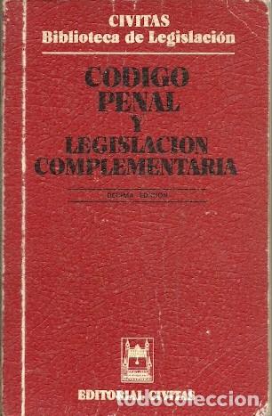 Libros de segunda mano: CODIGO PENAL Y LEGISLACION COMPLEMENTARIA EDITORIAL CIVITAS 238GR - Foto 1