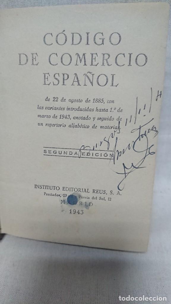 código de comercio español año 1943 Comprar Libros de
