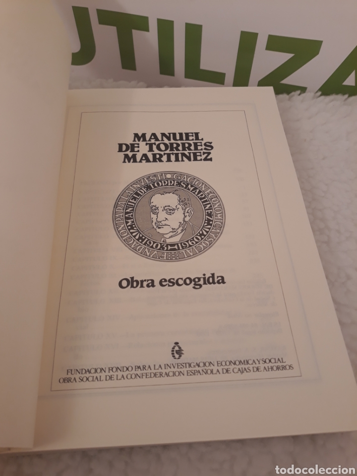 Libros de segunda mano: Manuel de torres Martinez. Obra Escogida. - Foto 2