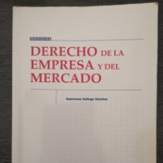 Libros de segunda mano: DERECHO DE LA EMPRESA Y DEL MERCADO. ESPERANZA GALLEGO SÁNCHEZ. TIRANT LO BLANC 2010