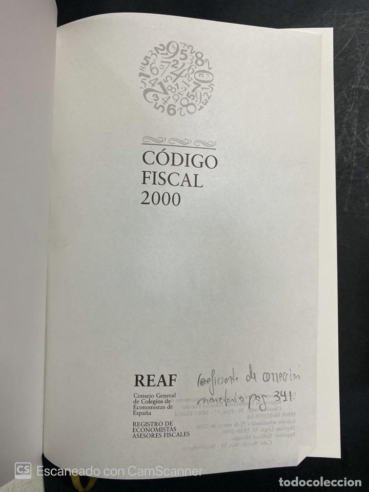 Libros de segunda mano: CODIGO FISCAL 2000. REAF. MADRID, 2000. PAGS: 1741 - Foto 3
