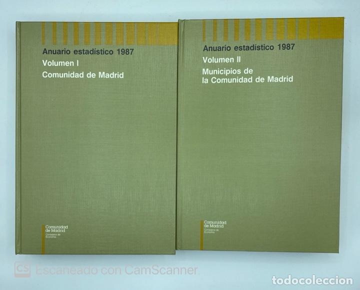 Gebrauchte B&uuml;cher: ANUARIO ESTADISTICO 1987. VOLUMEN I Y II. COMUNIDAD DE MADRID.