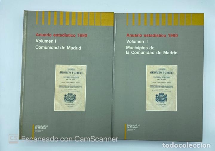 Gebrauchte B&uuml;cher: ANUARIO ESTADISTICO 1990. VOLUMEN I Y II. COMUNIDAD DE MADRID.
