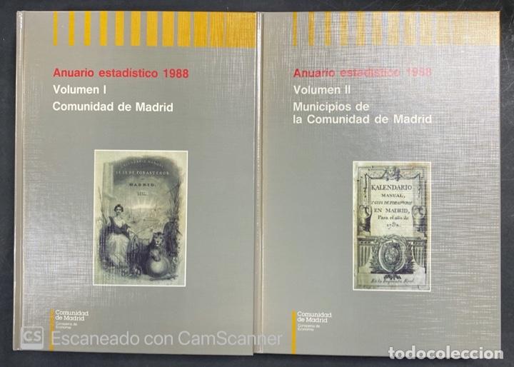 Gebrauchte B&uuml;cher: ANUARIO ESTADISTICO 1988. VOLUMEN I Y II. COMUNIDAD DE MADRID Y MUNICIPIOS.
