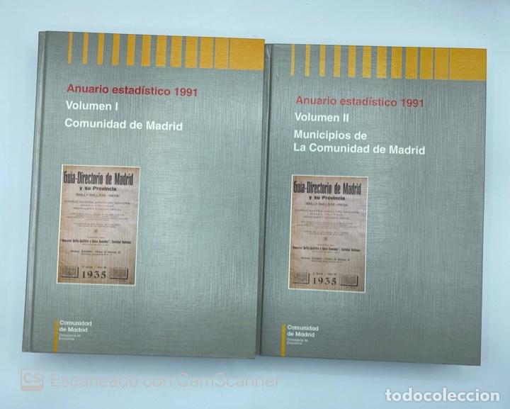 Gebrauchte B&uuml;cher: ANUARIO ESTADISTICO 1991. VOLUMEN I Y II. COMUNIDAD DE MADRID Y MUNICIPIOS.