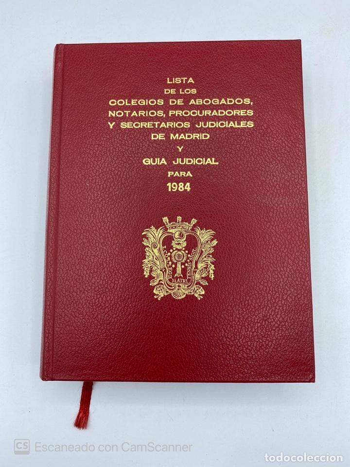 Gebrauchte B&uuml;cher: GUIA JUDICIAL 1984. ILUSTRE COLEGIO DE ABOGADOS DE MADRID. PAGS: 1068