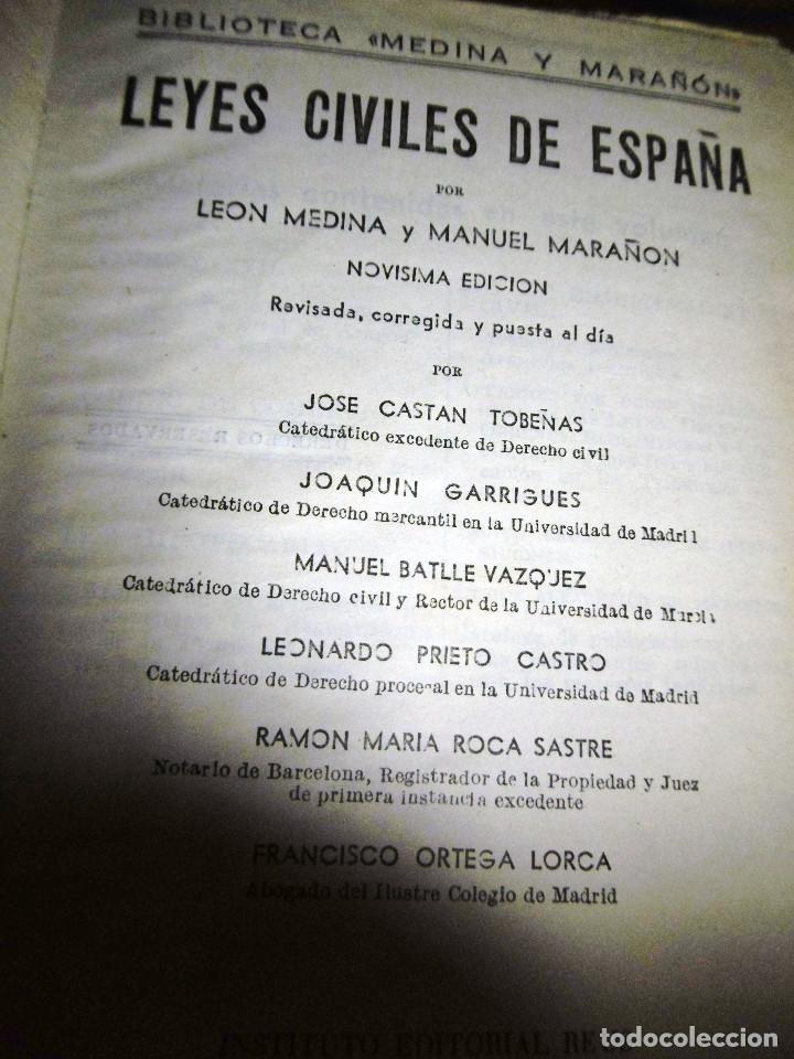 Libros de segunda mano: LEYES CIVILES DE ESPA&Ntilde;A - Foto 1