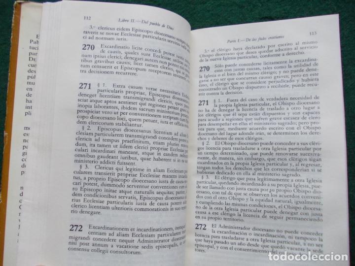 Libros de segunda mano: CODIGO DE DERECHO CANONIGO EDICI&Oacute;N BILING&Uuml;E - Foto 3