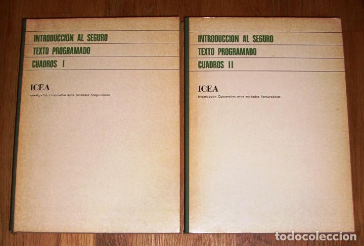 Libri di seconda mano: INTRODUCCI&Oacute;N AL SEGURO : Texto programado. Cuadros (2 vol.). - ICEA, 1972