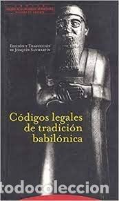 Libros de segunda mano: c&oacute;digos legales de tradici&oacute;n babil&oacute;nica edici&oacute;n de Joaqu&iacute;n Sanmart&iacute;n - Foto 1