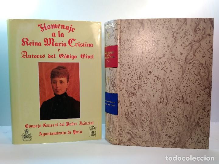 Second hand books: HOMENAJE A LA REINA MARIA CRISTINA Y AUTORES DEL C&Oacute;DIGO CIVIL. CENTENARIO DEL C&Oacute;DIGO CIVIL V-1.