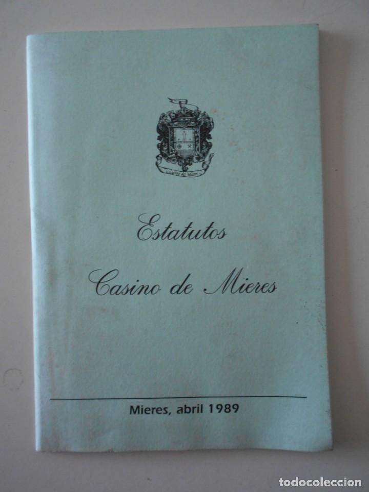 Second hand books: ESTATUTOS CASINO DE MIERES. MIERES, ABRIL 1989. 30 PAGINAS. 40 GRAMOS