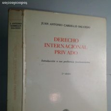 Libros de segunda mano: DERECHO INTERNACIONAL PRIVADO INTRODUCCIÓN A SUS ... 1976 J. ANTONIO CARRILLO 2ª EDICIÓN TECNOS
