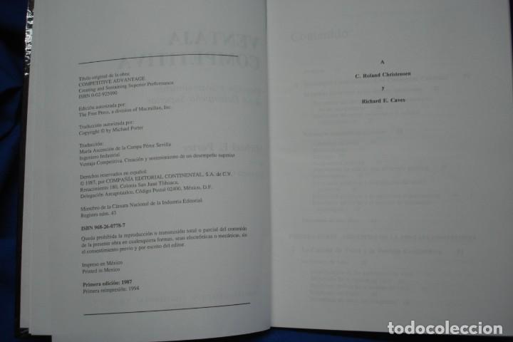 Libros de segunda mano: VENTAJA COMPETITIVA- MICHAEL E. PORTER - ED. CECSA, M&Eacute;XICO 1994 - Foto 2
