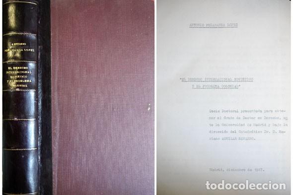 Libri di seconda mano: PE&Ntilde;ARANDA, Antonio. El Derecho Internacional Sovi&eacute;tico y el problema colonial. 1967.