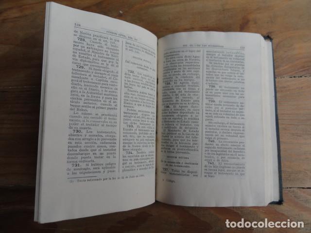 Libros de segunda mano: LIBRO C&Oacute;DIGO CIVIL ESPA&Ntilde;OL. - Foto 5