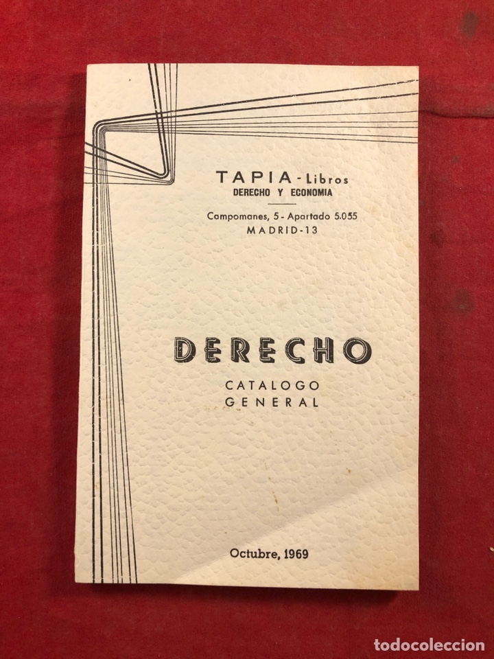Derecho cat&aacute;logo general