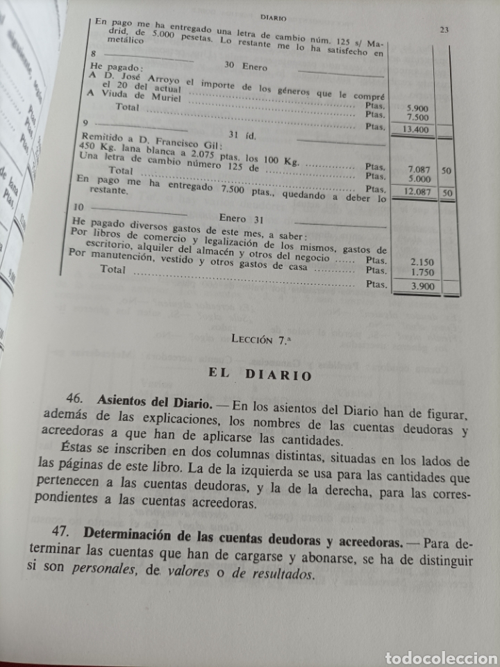 Libros de segunda mano: Libro Tenedur&iacute;a segundo grado ed. Luis Vives - Foto 3