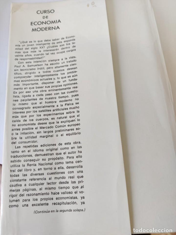 Libros de segunda mano: Curso de Econom&iacute;a Moderna. Paul A. Samuelson - Foto 3