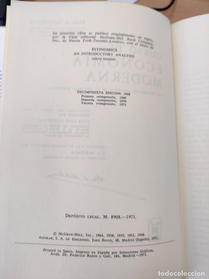 Libros de segunda mano: Curso de Econom&iacute;a Moderna. Paul A. Samuelson - Foto 8
