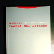 Libros de segunda mano: APUNTES DE TEORÍA DEL DERECHO - PRIETO. Lote 242834480