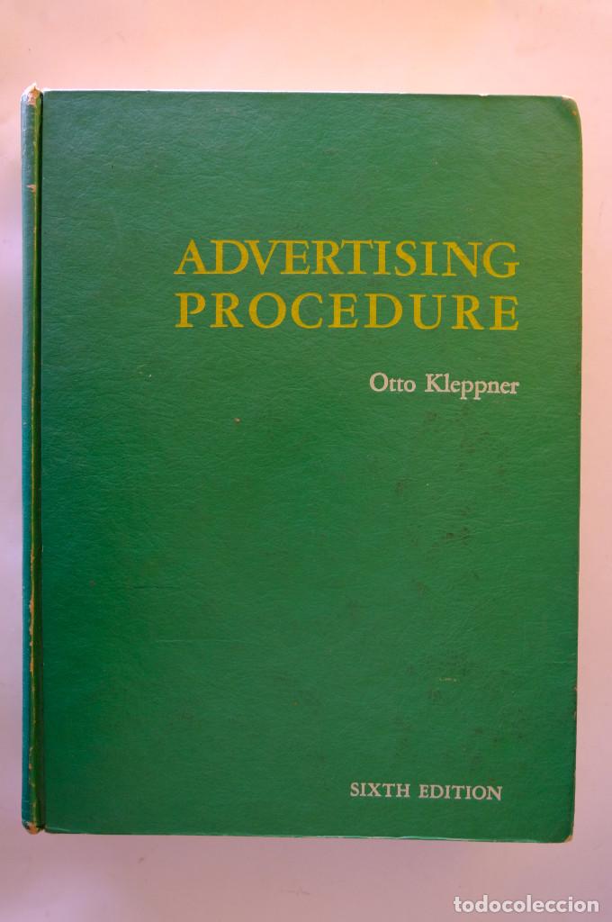 Libros de segunda mano: ADVERTISING PROCEDURE, OTTO KLEPPNER. PRENTICE HALL - Foto 1