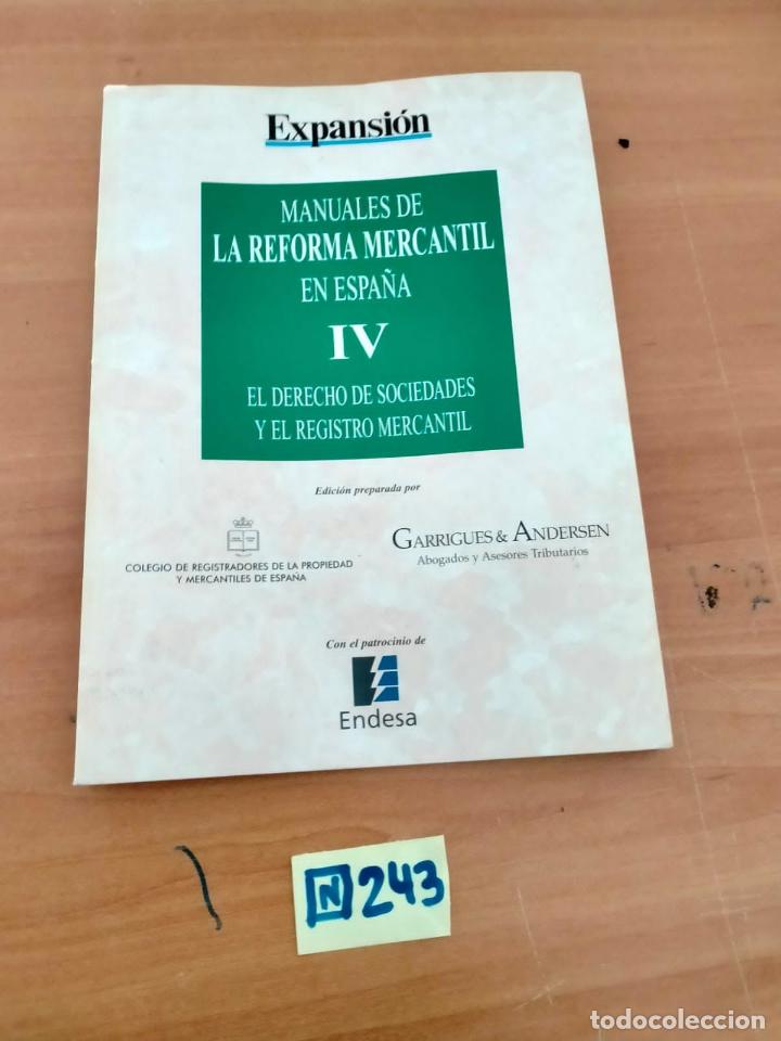 Libros de segunda mano: Manuales De La Reforma Mercantil IV - Foto 1