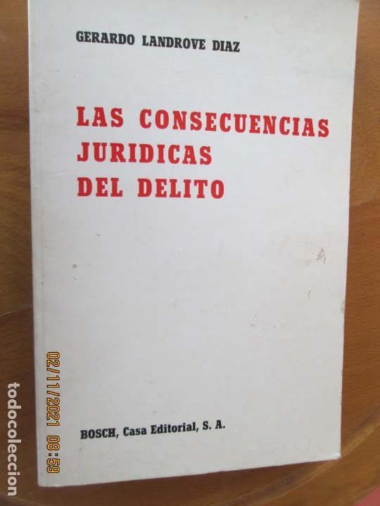 Las Consecuencias Jurídicas Del Delito Gerard Comprar Libros De Derecho Economía Y Comercio 9763